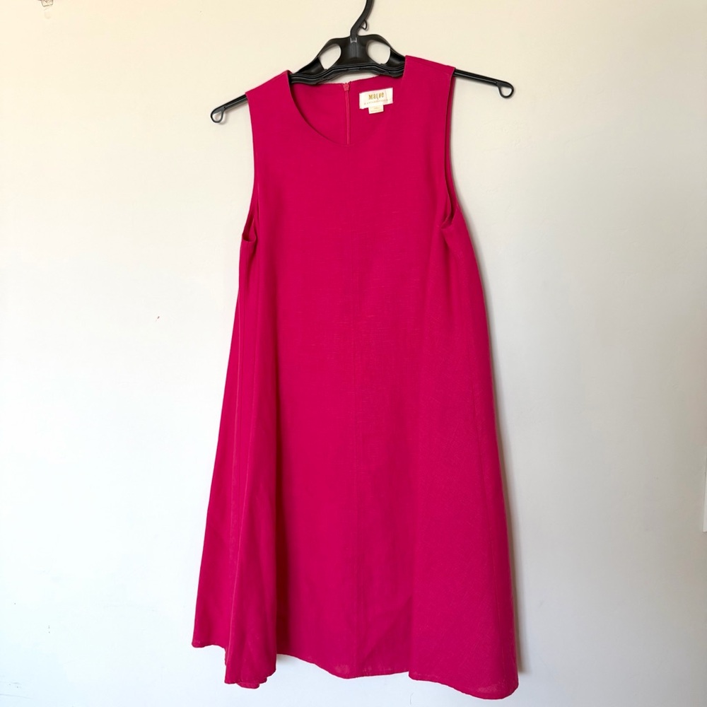 Maeve (anthropologie) Vibrant Pink flare Dress